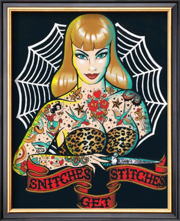 Snitches Get Stitches by Kirsten Easthope Pricing Limited Edition Print image