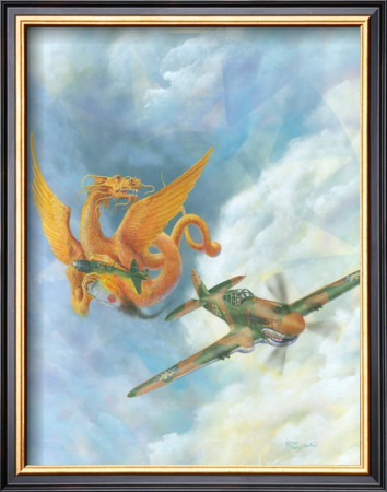Flying Tige, Pouncing Dragon by Randy Asplund Pricing Limited Edition Print image