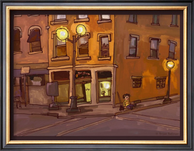 Town Broomie by Bryan Ballinger Pricing Limited Edition Print image