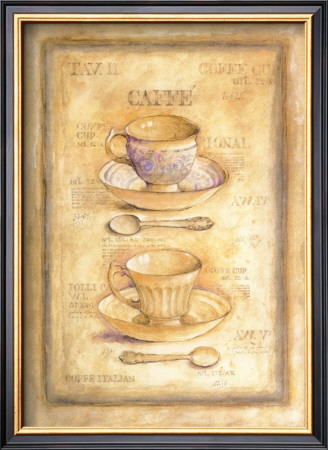 Coffee Cups And Spoons by Herve Libaud Pricing Limited Edition Print image