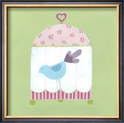 Patchwork Birdcage Ii by Erica J. Vess Pricing Limited Edition Print image