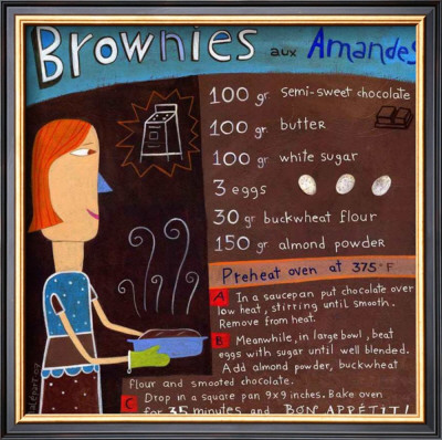 Brownies Wirh Almonds by Céline Malépart Pricing Limited Edition Print image