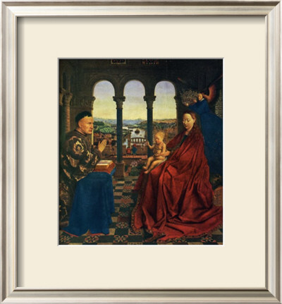 La Vierge Au Chancelier Rolin by Jan Van Eyck Pricing Limited Edition Print image