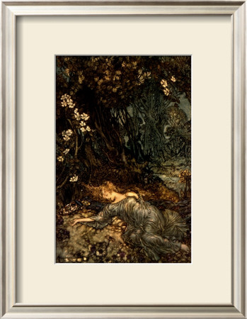 Titania Sleeping by Arthur Rackham Pricing Limited Edition Print image