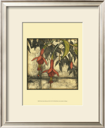 Mini Fuchsia And Silhouette Iii by Jennifer Goldberger Pricing Limited Edition Print image