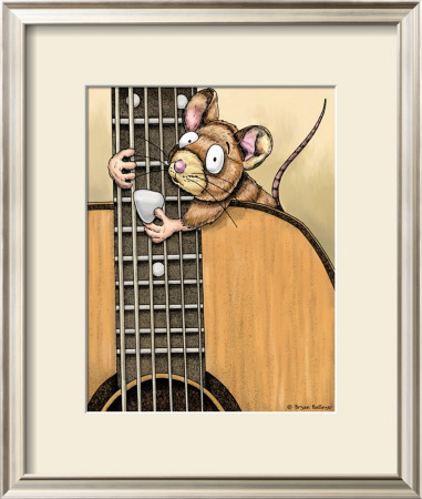 Mouse Guitar by Bryan Ballinger Pricing Limited Edition Print image