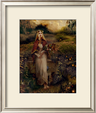 Waiting For The Faeires At Sunset by Howard David Johnson Pricing Limited Edition Print image