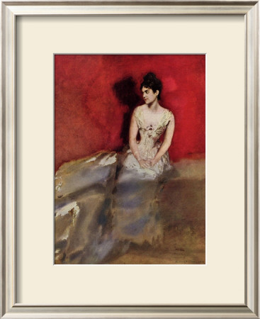 Portrat Der Frau Des Kunstlers by Albert Keller Pricing Limited Edition Print image