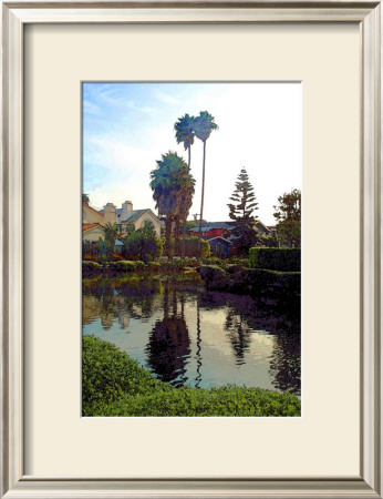 Palm Trees Over Canal by Jack Heinz Pricing Limited Edition Print image
