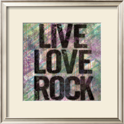 Live Love Rock by Louise Carey Pricing Limited Edition Print image
