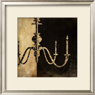 Black And White Chandelier I by Jennifer Pugh Pricing Limited Edition Print image