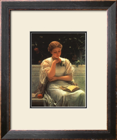 Girl Reading by Charles Edward Perugini Pricing Limited Edition Print image