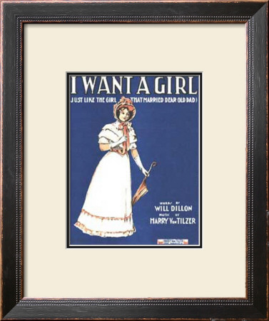 I Want A Girl by M. Velandres Pricing Limited Edition Print image