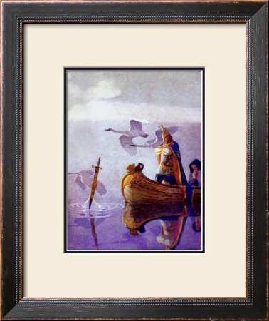 Sword Excalibur Rises From The Lake by Newell Convers Wyeth Pricing Limited Edition Print image
