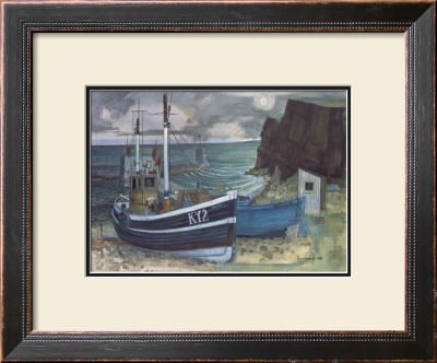 East Coast Fishing Boats by Joseph Maxwell Pricing Limited Edition Print image