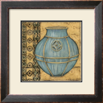 Square Cerulean Pottery I by Chariklia Zarris Pricing Limited Edition Print image