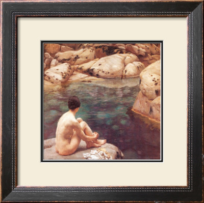 Bathing Pool by Harold Knight Pricing Limited Edition Print image