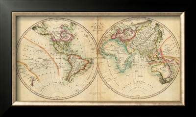 Map Of The World, C.1820 by John Melish Pricing Limited Edition Print image