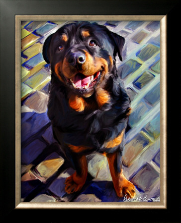 Handsome Rottie by Robert Mcclintock Pricing Limited Edition Print image