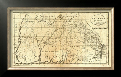 State Of Georgia, C.1795 by Mathew Carey Pricing Limited Edition Print image