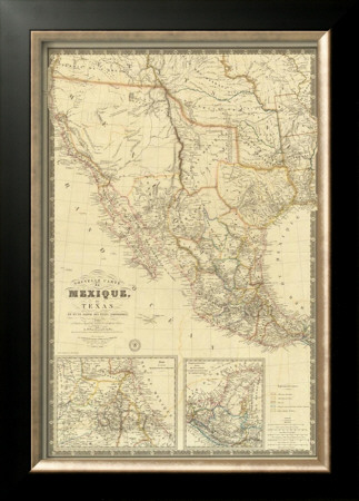 Nouvelle Carte Du Mexique, Du Texas, C.1840 by Adrien Hubert Brue Pricing Limited Edition Print image
