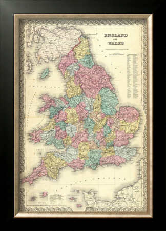 England And Wales, C.1856 by G. W. Colton Pricing Limited Edition Print image