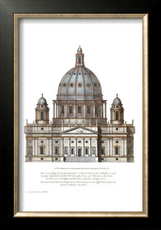 Elevation Of A Church In Lincoln's Inn by Colin Campbell Pricing Limited Edition Print image