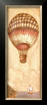 Hot Air Balloon And Sailboat by Jose Gomez Pricing Limited Edition Print image