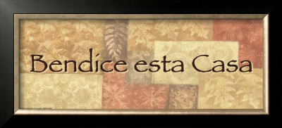 Words To Live By: Bendice Esta Casa by Angela D'amico Pricing Limited Edition Print image