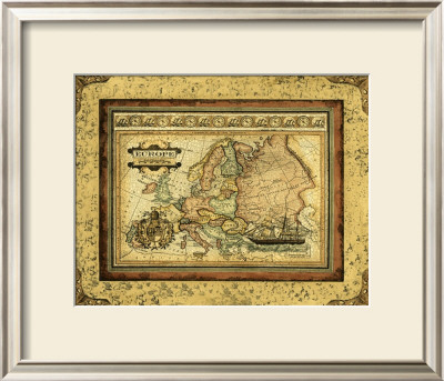 Crackled Map Of Europe by Deborah Bookman Pricing Limited Edition Print image
