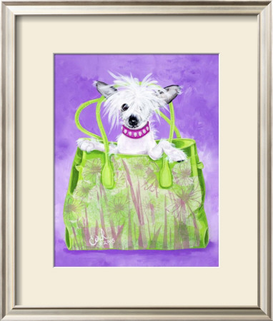 Chinese Crested Handbag by Carol Dillon Pricing Limited Edition Print image