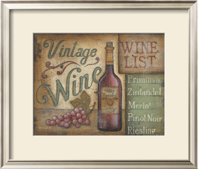 Wine List by Kim Lewis Pricing Limited Edition Print image