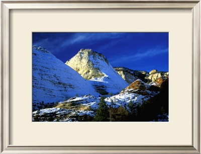 Mountain Snow And Shadows, Zion National Park by Charles Glover Pricing Limited Edition Print image