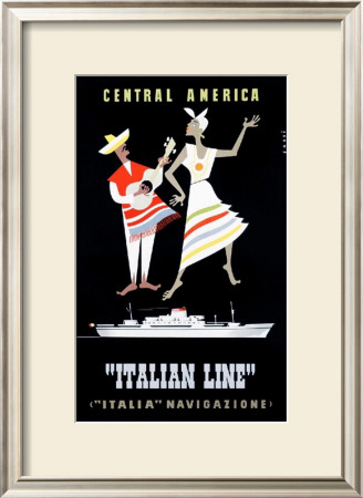 Italian Line, Central America by Alda Sassi Pricing Limited Edition Print image