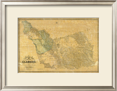 The County Of Alameda California, C.1857 by Horace A. Higley Pricing Limited Edition Print image
