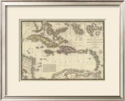 Iles Antilles Ou Des Indes Occidentales, C.1828 by Adrien Hubert Brue Pricing Limited Edition Print image