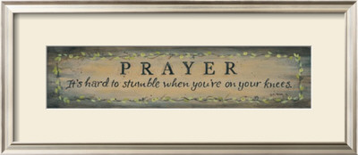 Prayer, It's Hard To Stumble by Karen Tribett Pricing Limited Edition Print image