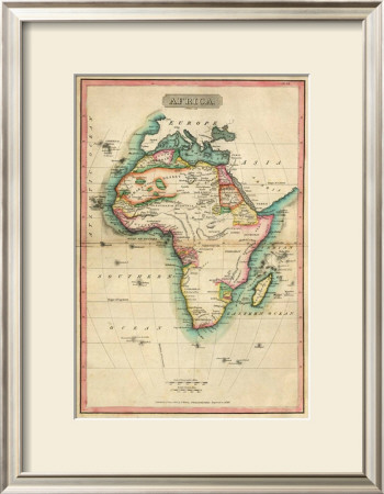 Africa, C.1820 by John Melish Pricing Limited Edition Print image