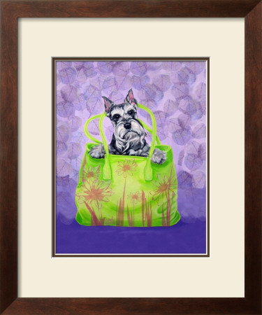 Schnauzer Handbag by Carol Dillon Pricing Limited Edition Print image