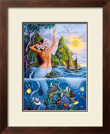 Wahine From The Sea by Warren Rapozo Pricing Limited Edition Print image