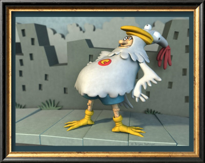 Chicken Dude by Bryan Ballinger Pricing Limited Edition Print image