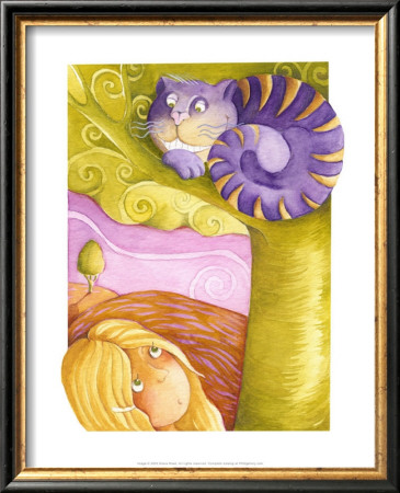 Alice And Cheshire Cat by Gosia Mosz Pricing Limited Edition Print image