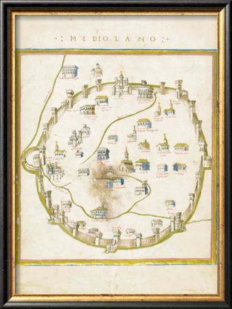 City Map, Mediolano by Ptolemy Pricing Limited Edition Print image