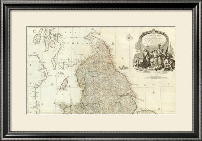 England And Wales (Northern Section), C.1790 by John Rocque Pricing Limited Edition Print image