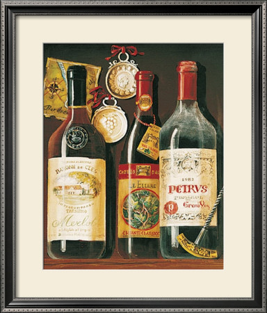 Wine Bottles I by Mariapia & Marinella Angelini Pricing Limited Edition Print image