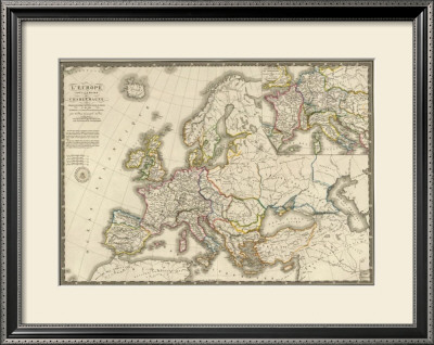 L'europe Sous L'empire De Charlemagne, C.1826 by Adrien Hubert Brue Pricing Limited Edition Print image