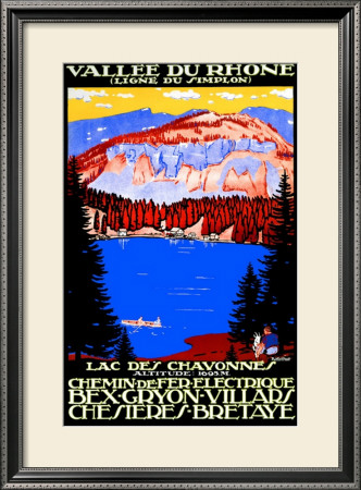 Vallee Du Rhone Railway Poster, Circa 1930S by Mich (Michel Liebeaux) Pricing Limited Edition Print image