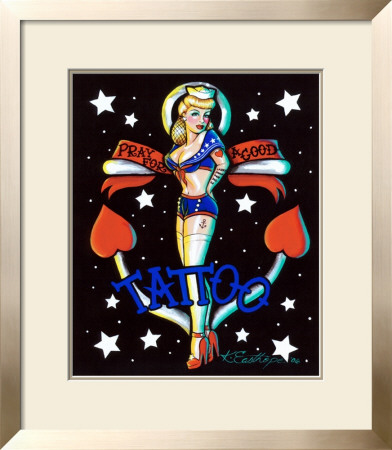 Pray For A Good Tattoo by Kirsten Easthope Pricing Limited Edition Print image