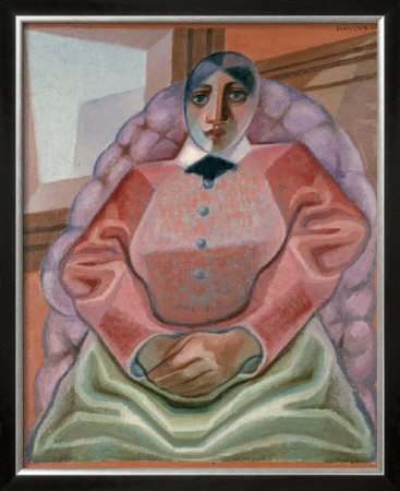 Woman In An Armchair by Juan Gris Pricing Limited Edition Print image