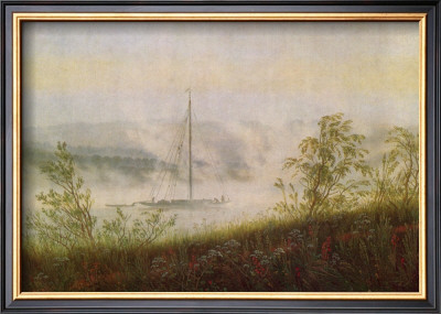 Elbe Skiff In The Morning Mist by Caspar David Friedrich Pricing Limited Edition Print image